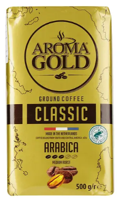 Кава мелена Aroma Gold Classic, 500 г